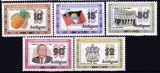 DB1 Antigua 1977 Aniversare 10 Ani 5 v. MNH, Nestampilat