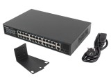 Switch Ethernet LANBERG 26 porturi Gigabit RJ45 IEC C14, 250m