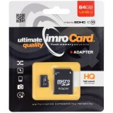 Cumpara ieftin Card Memorie microSDXC Imro, 64Gb, Clasa 10 / UHS-1 U1, Cu Adaptor