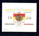 Ajman 1968 - Jocurile Olimpice Mexic, medaliați cu aur, scrima, colita nedantelata neuzata