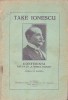 C9111N Take Ionescu, conferință ținută la Ateneul Rom&acirc;n de Aureliu M Eliescu, 1929