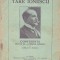 C9111N Take Ionescu, conferință ținută la Ateneul Rom&acirc;n de Aureliu M Eliescu, 1929