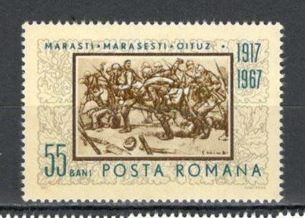 Romania.1967 50 ani luptele de la Marasti,Marasesti,Oituz-Pictura TR.229