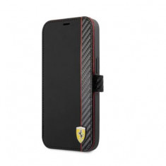 Husa Flip Originala Scuderia Ferrari iPhone 13 Mini - FESAXFLBKP13SBK