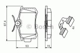 Set placute frana,frana disc RENAULT CLIO III (BR0/1, CR0/1) (2005 - 2012) BOSCH 0 986 494 597