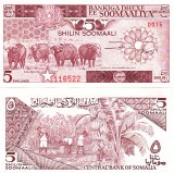 Somalia 5 Shilingi 1987, Bancnota P-31c UNC, Africa