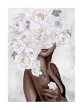 Cumpara ieftin Tablou decorativ olegrafie pe panza multicolora Women 50 x 70 cm