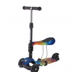 Trotineta Makani 3 in 1 Ride and Skate Rainbow