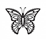 Cumpara ieftin Sticker decorativ Fluture, Negru, 60 cm, 1157ST, Oem