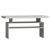 Cumpara ieftin Masuta cafea din mdf gri frasin alb Infinity 120x60x60 cm