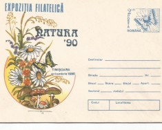 (B) plic -(cod 0141/90)- Expozitia Filatelica Natura 90 foto