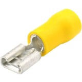 Papuci electrici izolati, tata, galben Plat, 6.3x0.8 mm, lungime 24.6 mm, crimpat, 543, 10 terminale la blister Carpoint AutoDrive ProParts