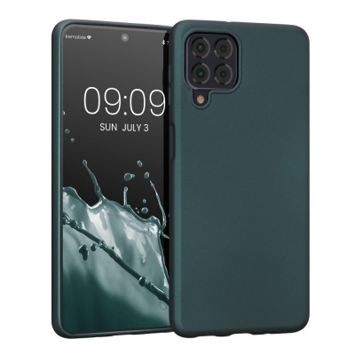 Husa Kwmobile pentru Samsung Galaxy M53 5G, Silicon, Verde, 57954.14 foto