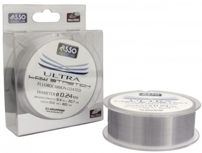 Fir Monofilament Asso Ultra Low Stretch Line, 3.2kg, 0.14mm, 150m