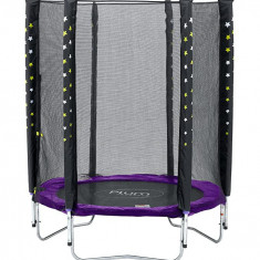 Set trambulina cu plasa de protectie Junior 140 cm Plum