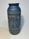Vază Blue Fat Lava de Carstens T&ouml;nnieshof - designer Heinz Sieryanii, anii 1960