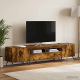 Cumpara ieftin Cabinet TV cu LED BREDA 3 buc. Stejar fumuriu Lemn prelucrat