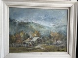 Tablou Claudiu Ungureanu, peisaj rural
