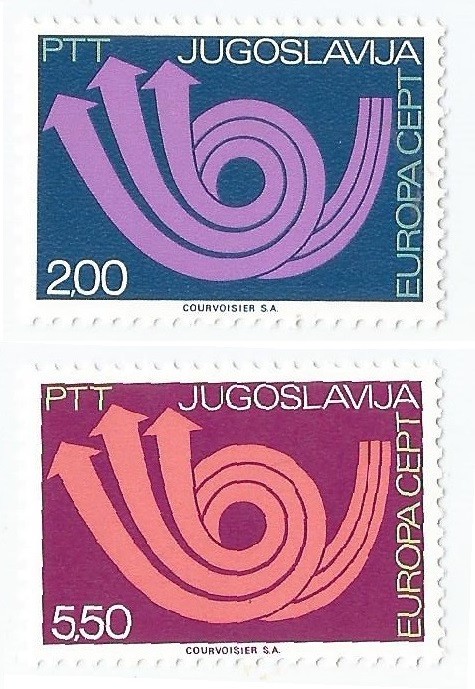 |Iugoslavia, Europa CEPT, 1973, MNH
