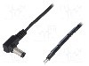 Cablu alimentare DC, cabluri, DC 5,5/2,5 mufa, negru, 1,46m, ESPE - KAB-1.5MWT2.5/L