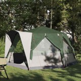 VidaXL Tent Cabină cu acoperiș Verde și alb 333 x 317 x 194 cm 42004029