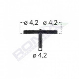 CONECTOR TEU FURTUN CONDUCTE UNIVERSAL 4.2MM - NEGRU SET 5 BUC, ROMIX