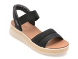 Cumpara ieftin Sandale SKECHERS negre, BOBS SUN RAY, din material textil