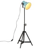 VidaXL Lampă de podea, 25 W, albastru uzat, 35x35x65/95 cm, E27