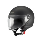 Cumpara ieftin Casca open face motociclete MT Street S Pure A1 negru mat &ndash; omologare noua ECE 22.06 M (57/58cm)