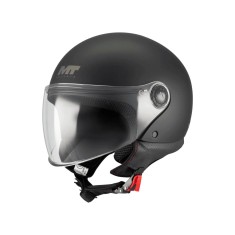 Casca open face motociclete MT Street S Pure A1 negru mat &ndash; omologare noua ECE 22.06 M (57/58cm)