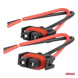 Mufa bec H8/H9/H11 cu soclu ceramic, set 2 buc, 12/24V Amio