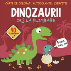 Dinozaurii ies la plimbare. Carti de colorat, autocolante, exercitii - Gheorghe Ghetu