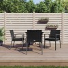 VidaXL Set mobilier de grădină cu perne, 5 piese, poliratan și oțel 3186972