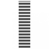 vidaXL Jaluzea tip zebra neagră lățime țesătură 60,9 cm poliester