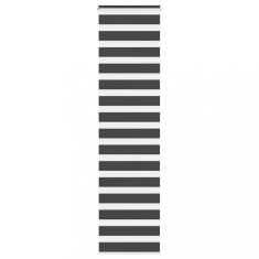 Jaluzea tip zebra neagră lățime țesătură 45,9 cm poliester foto