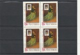 ROMANIA 1970 LP 723 EXPOZITIA MAXIMAFILIE ROMANIA - FRANTA BLOC DE 4 TIMBRE MNH