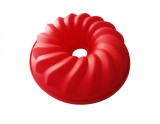 Forma Silicon Chec Cozonac Tornado 24.5cm, Rosu, Termorezistenta -20+230&deg;C, Aspect 3D