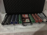 Trusa Poker 500 jetoane diplomat aluminiu Nou 11.5 g. SIGILAT!