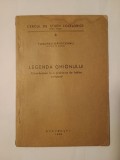 Tancred Bănățeanu - Legenda Ghionului - contribuțiuni la o problemă de folklor comparat (1946)