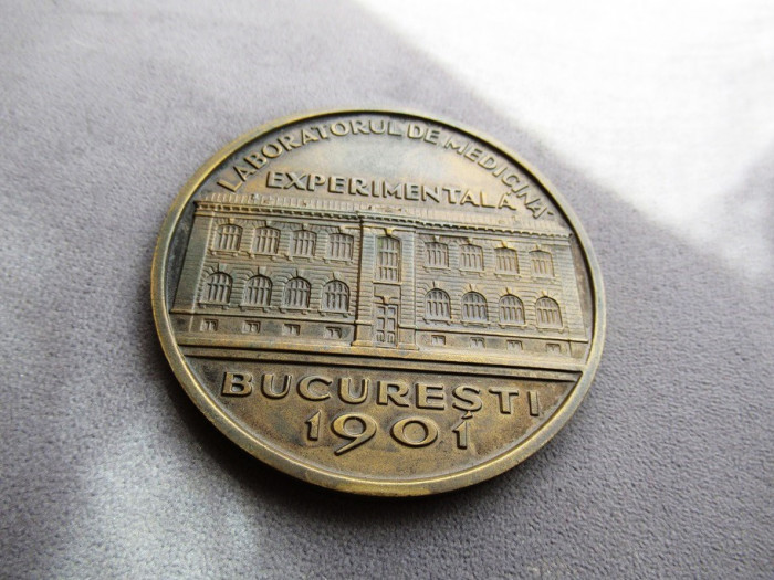 Placheta Institutul I. Cantacuzino, Bucuresti 1921-1971, 50 ani!