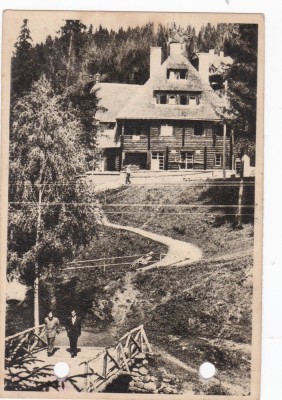 AMS - ILUSTRATA 1355, LACUL ROSU (GHILCOS), ANUL 1955, cu perforari foto