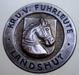 I.236 INSIGNA GERMANIA CAL HIPISM KR. U. V. FUHRLEUTE LANDSHUT