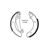 Set saboti frana Delphi LS1617, parte montare : Punte Spate