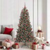 VidaXL Brad de Crăciun artificial cu 300 LED Verde 99 x 99 x 180 cm 3395880