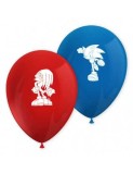 Set 8 baloane latex SONIC 26 cm