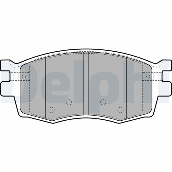 DELPHI LP1951 set placute frana,frana disc