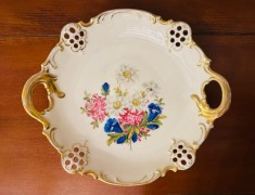 FRUCTIERA DIN PORTELAN FIN,CREM- MARCAJ AW GLORIA KARLOVARSKY ELITE-IVORY 30,5CM