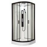 Cumpara ieftin Cabină de duș cu hidromasaj curbată Petrus 90x90 cm