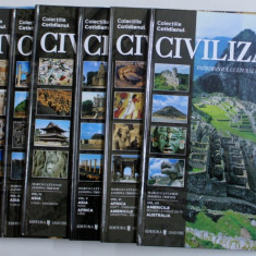 COLECTIILE COTIDIANUL , CIVILIZATII , PATRIMONIUL CULTURAL UNIVERSAL UNESCO , VOLUMELE I - VII , 2004