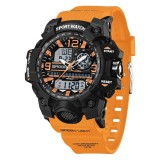 Ceas Copii Sanda 3353 Negru-Portocaliu , Design Sport, Digital, Functii Multiple, Rezistent la Apa 5ATM